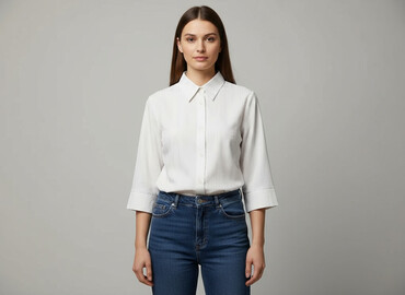 czarne bluzki basic z długim rękawem: Women's blouse, size L