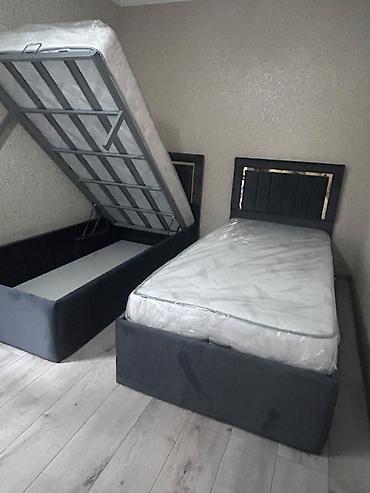 Tək nəfərlik yüksək funksional çarpayı - Ölçü: təxmini 90x190 sm (tək