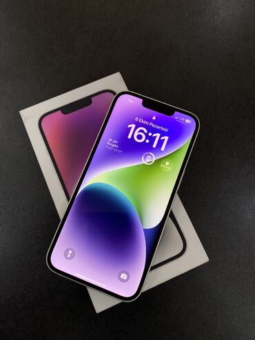 disk 14: IPhone 14, 128 GB, Ağ, Face ID