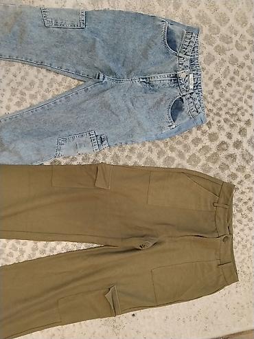 diskverd farmerke: Dva para pantalona – cargo stil - Modeli: 1) Maslinasto zelene cargo — 3