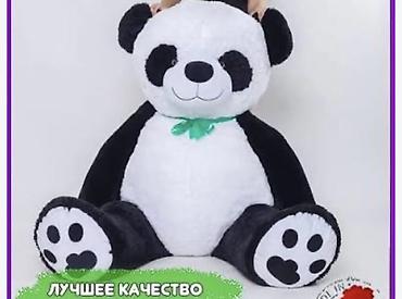 Плюшевая большая панда-игрушка - Классический чёрно-белый дизайн с