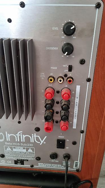 5.1 zvučnici: Infinity Beta HCS Sub/230 – aktivni subwoofer - Snaga i bas: Aktivni — 4