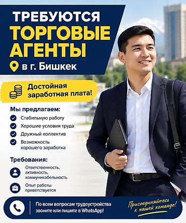 Требуется Торговый агент, График: Шестидневка, 1-2 года опыта, % от продаж, Полный рабочий день