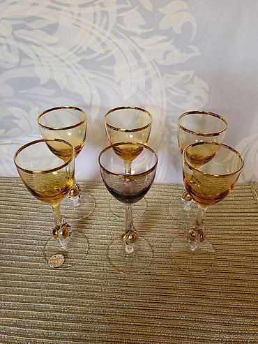 autima: Case kristal,Bohemija,rucni rad za zestoko pice 1950g+. Case — 9