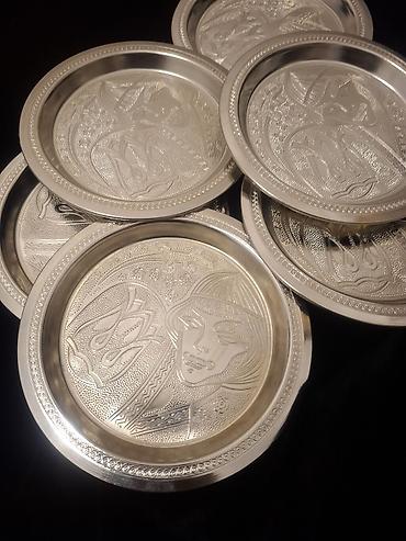 dərin boşqab: Boşqablar, rəng - Gümüşü, Metal — 3