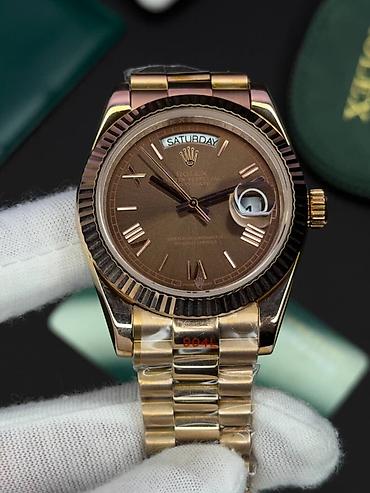 gun eynəyi: Rolex Day-Date tərzində lüks qol saatı - Korpus və qolbaq: iki rəngli — 8