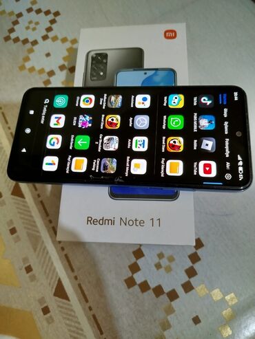 redmi 2 el telefon: Xiaomi Redmi Note 11, 128 GB, rəng - Mavi, 
 Düyməli, Sensor, Barmaq izi