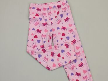 różowe spodnie z wysokim stanem: Spodnie domowe 4 lata, wzrost - 104 cm., stan - Bardzo dobry