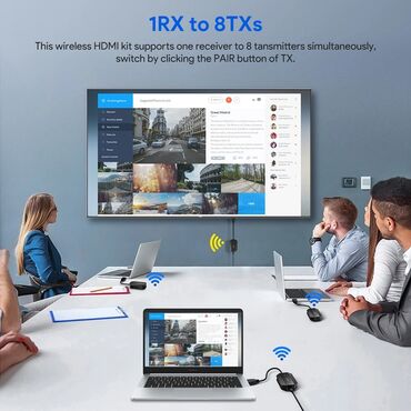 Audio və video kabellər: Simsiz HD Ötürücü və Qəbuledici, Simsiz HD Genişləndirici Dəsti 1080P — 6