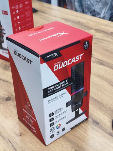 микрофон цена бишкек: HyperX Duocast – новый USB-микрофон с RGB. Идеален для стримов