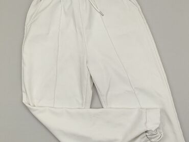 białe gładki t shirty: Spodnie dresowe, Stradivarius, XS, stan - Dobry