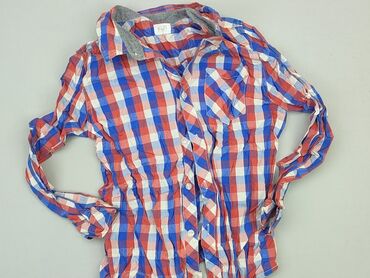 koszulki polo z długim rękawem: Shirt 12 years, condition - Very good, pattern - Cell, color - Multicolored