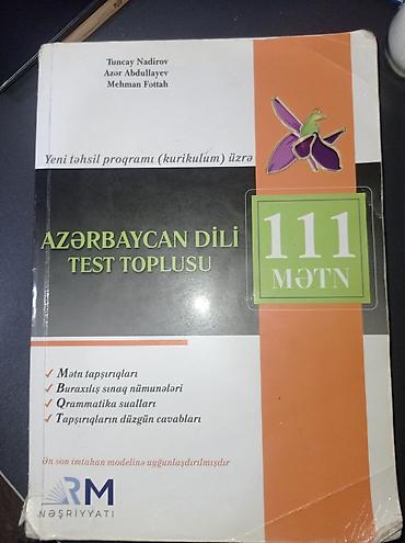sekis ki: Məhsul: “Azərbaycan Dili – Test Toplusu: 111 Mətn” Kitab demək olar — 1