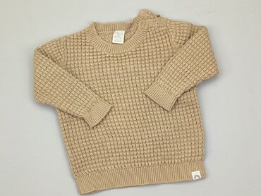 sweterek z serduszkiem: Sweter, Lindex, 9-12 m, 74-80 cm, stan - Dobry