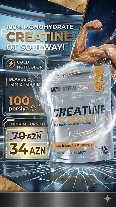 İdman qidaları: Kreatin Çəki: 201 - 500 g, Yeni — 1