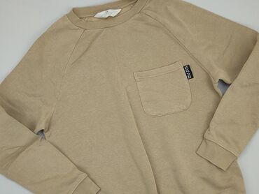 sweterek ażurowy beżowy: Sweatshirt, H&M, 12 years, 146-152 cm, condition - Good