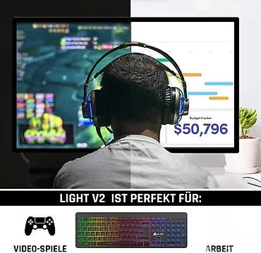tv box android 14: KLIM LIGHT V2 NEMACKA BEZICNA RGB TASTATURA ZA PC MAC PS4I 5 | Cene — 9