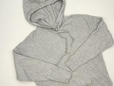 szara bluza pull and bear: 157, Bluza z kapturem damska, rozmiar S — 1