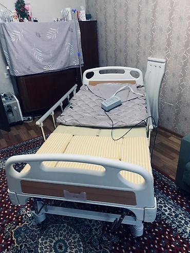 Медициналык эмерек: Функциональная медицинская кровать с комплектом аксессуаров для ухода — 8