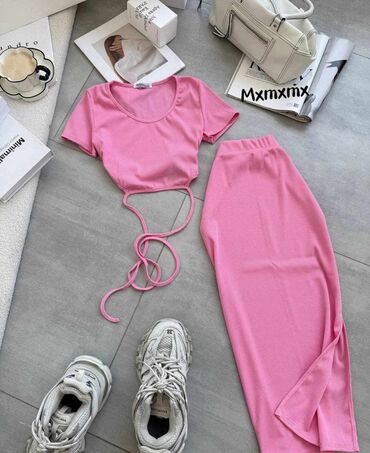 dugacke haljine svecane: One size, Single-colored, color - Pink