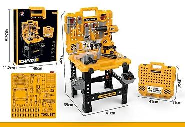 deda mraz 90cm: Dečiji set alat u koferu – radni sto „Little Engineer/Workbench” - — 1