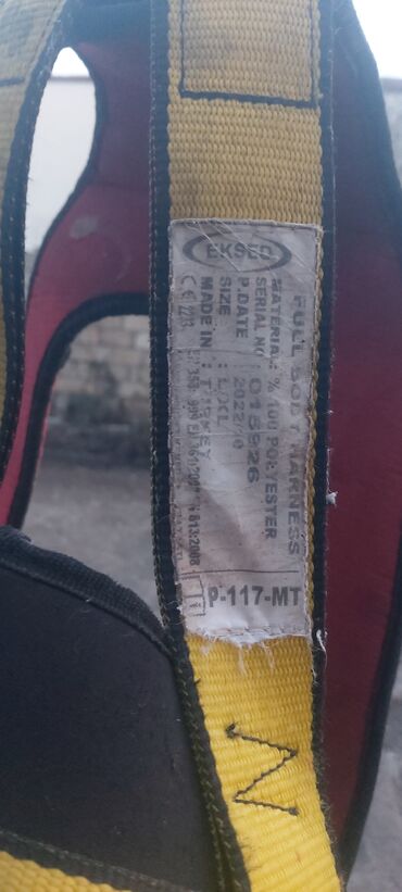 Təhlükəsizlik kəmərləri və tıxaclar: Tam bədən təhlükəsizlik kəməri – Eksed - Növ: tam bədən üçün düşmədən — 8