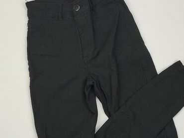 czarne t shirty z dekoltem v: Spodnie materiałowe, FBsister, S, stan - Bardzo dobry