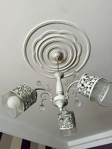 İşıqlandırma: Çılçıraq, 3 lampa, Metal — 2