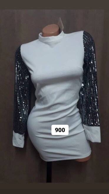 zenska obuca novi pazar: One size, color - White, Cocktail, Long sleeves