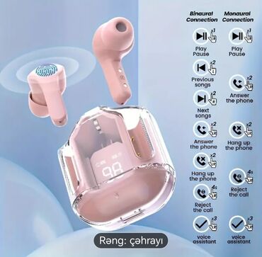 Qulaqcıqlar: Yeni Simsiz (Bluetooth) Qulaqcıqlar, rəng - Ağ — 17