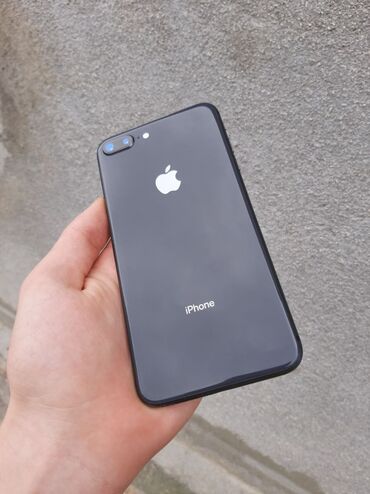 iphone x qiymeti 2021: IPhone 8 Plus, 64 GB, Space Gray, Barmaq izi, Simsiz şarj