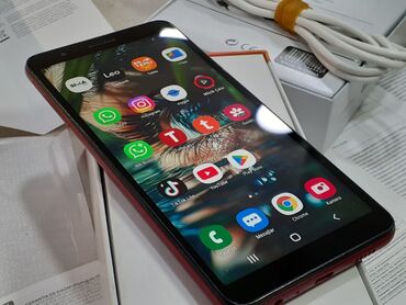 Samsung: Samsung Galaxy A01, 16 GB, rəng - Qırmızı, Zəmanət, Düyməli, Sensor — 1