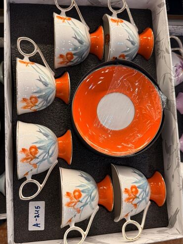 Çay dəstləri və servizlər: Çay dəsti, rəng - Ağ, Farfor, 6 nəfərlik — 4