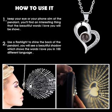 Ogrlice: Ljubavna ogrlica - Volim te na "100 jezika" Cena:1200din OGRLICA ZA — 13