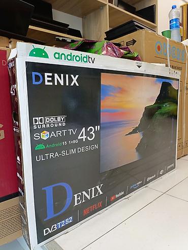 DENIX 43" Android TV Təzə - Ekran: 43 düym, ultra‑nazik dizayn - lalafo.az -da DENIX 43" Android TV Təzə - Ekran: 43 düym, ultra‑nazik dizayn -