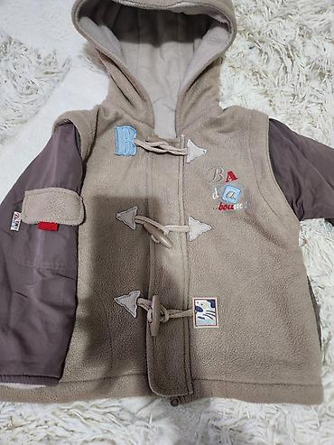 Kurtkalar: Uşaq üçün kapüşonlu fleece gödəkçə. Детская флисовая куртка. Размер — 1