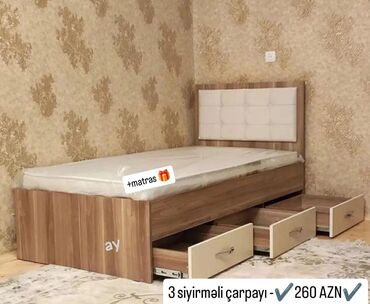 yatag mebel: Yeni, Təknəfərlik çarpayı, Bazasız, Matras ilə, Siyirməli