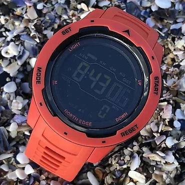 Ručni satovi: NORTH EDGE MARS - 44mm - Crvena OPIS: Funkcije: Kalendar Alarm — 5