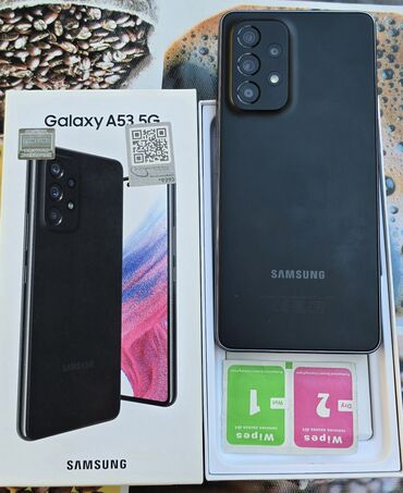 samsung galaxy watch 6 qiymeti: Samsung Galaxy A53 5G, 128 GB, rəng - Qara, Sənədlərlə