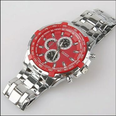 Ručni satovi: Elegantni masivani muški satovi sa podesivom metalnom narukvicom — 4