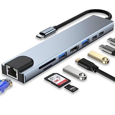 ucuz modemler: Kateqoriya: Hub-lar Brend: No Brand Ad: HDMI 8-in-1 Hub Qiymət: 22 — 1