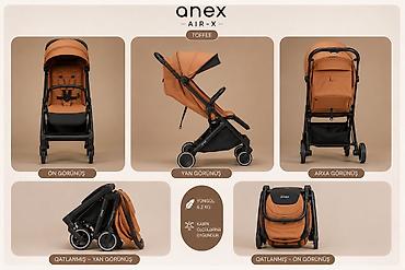 seyyar araba: Anex Air-X uşaq arabası – Toffee rəng - Kompakt şəhər tipli arabadır — 1