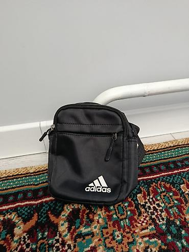 rf 3: Сумка через плечо Adidas (компактная) - Цвет: черный, белый логотип — 4