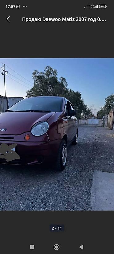 мини электро: Daewoo Matiz: 2007 г., Механика, Бензин, Хэтчбэк — 5