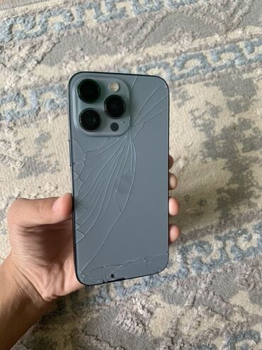 орг: IPhone 13 Pro, Колдонулган, 256 ГБ, Sierra Blue, 100 %