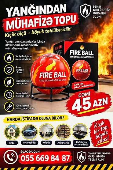 Аварийные аксессуары: Yanğından mühafizə topu – Fire Ball / Tenyu Tech Fire Extinguisher — 1