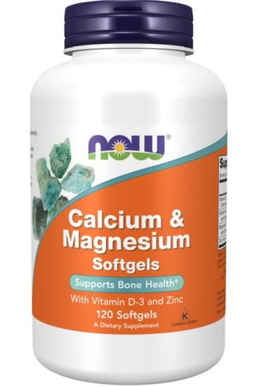 купить витамины для роста: Комплекс Calcium Magnesium Softgels от NOW содержит кальций и магний в