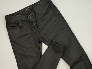 zara woskowane spodnie: Zara, Spodnie materiałowe damskie, rozmiar M