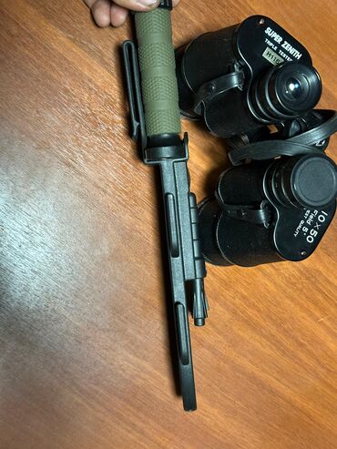 Бинокли: Бинокль Super Zenith 10x50 бинокль +штык нож ЭКО 15000 сом штык нож — 7