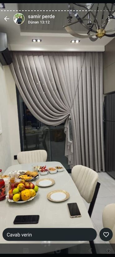 Pərdə və tüllər: Yeni, Pambıq Tül, Pulsuz çatdırılma — 25